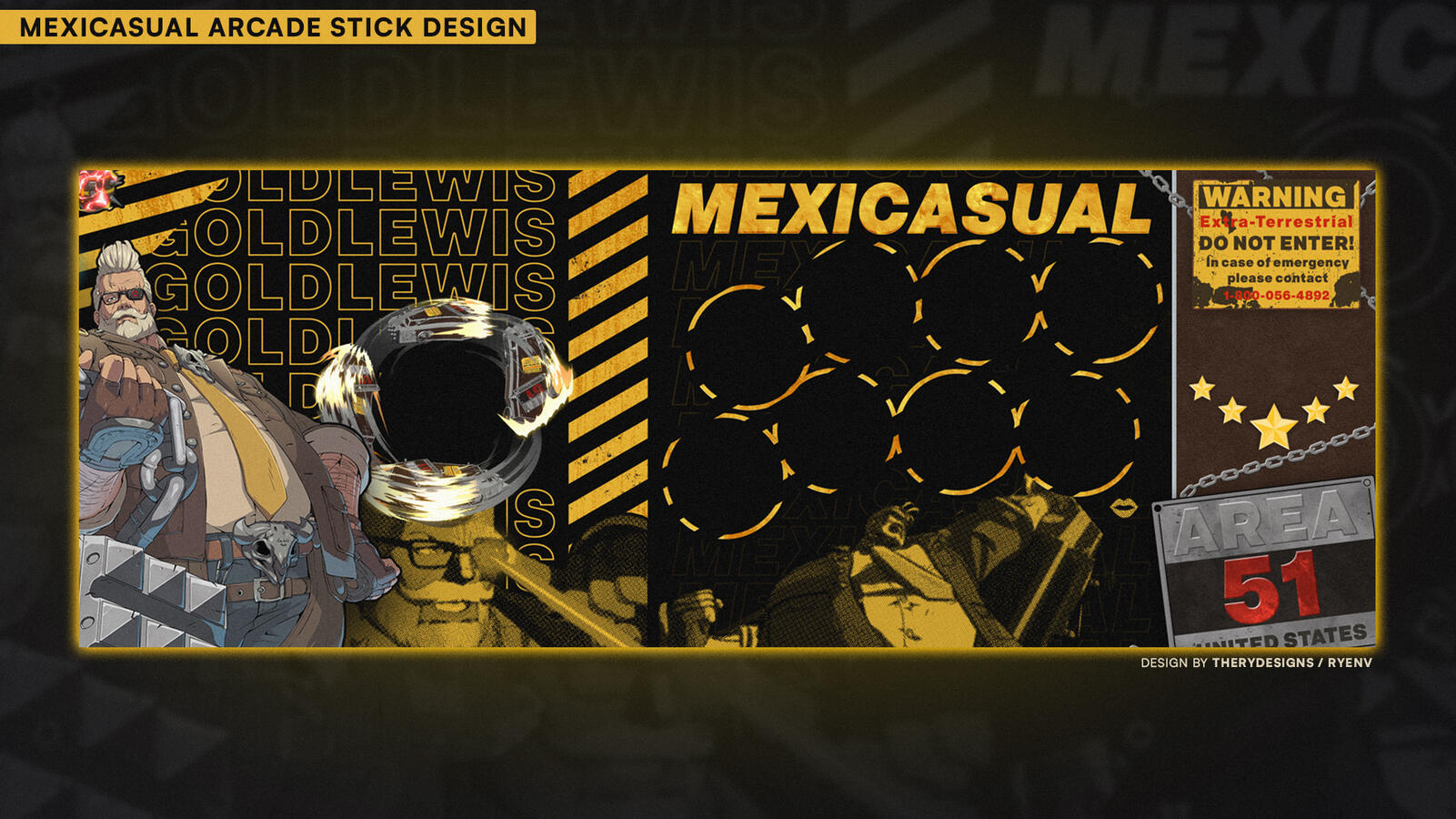 'Mexicasual' Fightstick Artwork